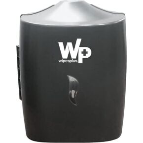 WIPESPLUS Wall Mount Dispenser Wet Wipes Dispenser, For Wipesplus Refill Bags with Lock for Supermarkets, Retail, and Business, Plastic, 13.5 Inches, Black