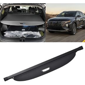 VeCarTech Compatible with Hyundai Tucson 2024 2023 2022 Rear Cargo Security Shade Cover Privacy Screen Retractable Rear Storage Waterproof Cargo Cover Luggage Security Shield Shade