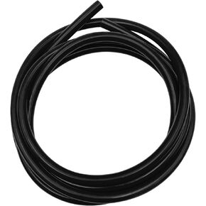 Silicone Vacuum Tubing Hose, 10 Ft 1/4" (6mm) Inner Diameter High Performance Hose Line, Automotive Vacuum Hose Line Replacement for Vehicle Radiator, Car Accessories (Black)