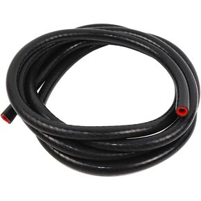 TenKe 5ft Universal ارتفاع درجة الحرارة 1-Ply عززت 16mm 5/8 "ID سخان خرطوم سيليكون خرطوم فراغ الأنابيب (5ft 16mm أسود) in Kuwait