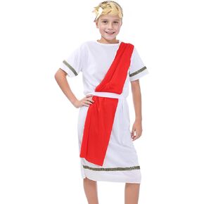 cnomg Toga Costume for Boys Greek God Costume Roman Boy Costume Boys Toga Costume for Halloween Birthday Party Children's Day Cosplay