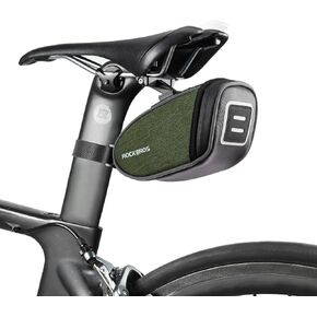 ROCKBROS Bike Saddle Bag Under Seat Bike Bag 0.45L Bike Packing Bag Cycling Saddle Bag Bike Seat Bag Storage Bag Bike Accessories