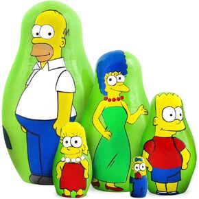 Matryoshka Dolls The Simpsons Characters Set 5 pcs Unique Toys