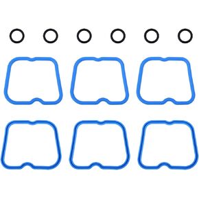 5.9 Cummins Valve Cover Gasket Seal Set (6pcs) Fit for 1989-1998 Ram 2500 3500 D250 D350 W250 W350 Cummins 12V 6B 6BT 5.9L Replaces# 3902666 VS50396R1