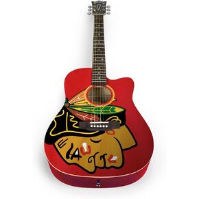 NHL Chicago Blackhawks Acoustic Guitar