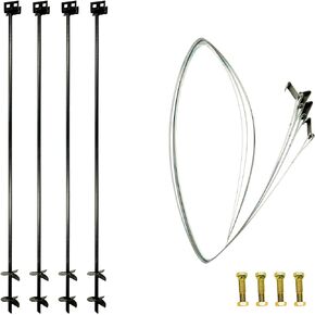 30 in. x 3/4 in. Double Head anchoring kit with Straps and Bolts (4-Pack)