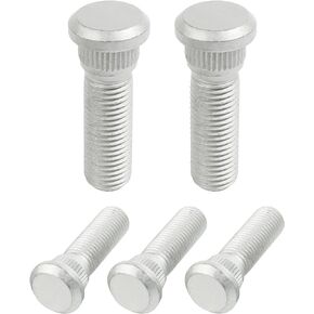 RACOONA 5PCS Wheel Studs,Lug Studs,M12-1.50 Wheel Lug Studs Serrated Wheel Stud,Car Accessories Serrated Wheel Studs Lug Stud,Wheel Stud Replacement,Compatible with Most Car Models