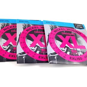 D'Addario Guitar Strings| Electric | 12 string | 3 Pack | EXL150 | Light