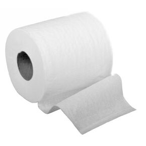 Medline Toilet Paper, 1-Ply, 4.5" x 3.8", Soft and Durable Bathroom Tissue, 1000 Sheets/Roll, Pack of 96