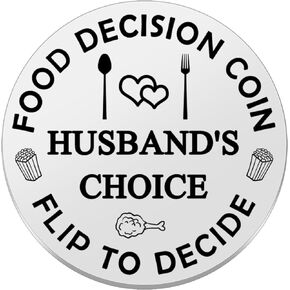 Gift for Husband Wife Couple Gift for Husband from Wife Valentine's Mother's Day Gift for Wife Girlfriend Wedding Anniversary Engagement Gift for Him Her Double Sided Decision Making Coin Couples Gift