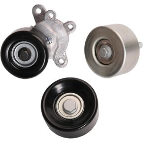 39155 Belt Tensioner + 36357 Idler Pulley + 36356 Idler Pulley, Fit for Nissan Altima 2007-2012, Fit for Nissan Maxima Murano 2009-2014, Fit for Nissan Quest 2011-2012 (3.5L V6 Only)