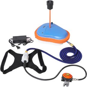 TUXING Scuba Diving Ventilator, 45Minutes Waterproof Portable Rechargeable Diving Tank,Diving Without Tanks, with 10M Telescopic Pipe & Breathing Regulator 52 Liters/min for Underwater Snorkeling