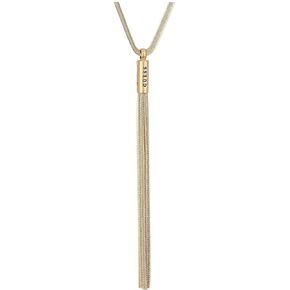 GUESS Goldtone Long Sleek Tassel Y-Necklace for Women