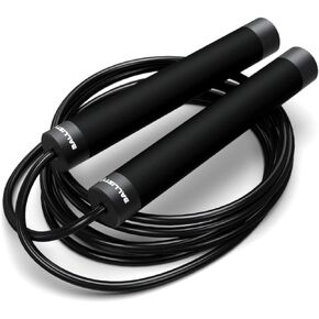 Ballistyx Jump Rope - Premium Speed Jump Rope with 360 Degree Spin, Steel Handles, Silicone Grips and 2 x Adjustable Cables - for Crossfit, Gym & Home Fitness Workouts & More