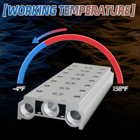 TAILONZ PNEUMATIC 200M 2-Position Manifold 4V210-08 1/4 Inch Solenoid Valve Base Manifold Solenoid Valve Base With Accessories in Kuwait