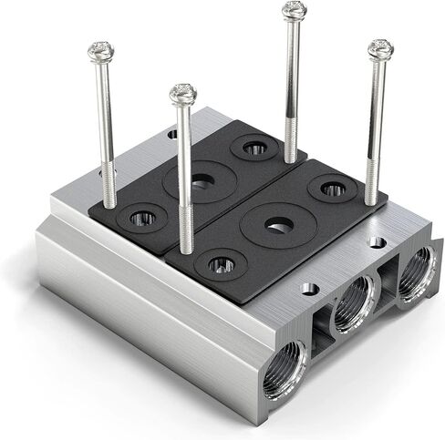TAILONZ PNEUMATIC 3/8 بوصة 300 متر 4-موضع مشعب 4V310-10 قاعدة صمام الملف اللولبي المنوع قاعدة صمام الملف اللولبي مع الملحقات in Kuwait