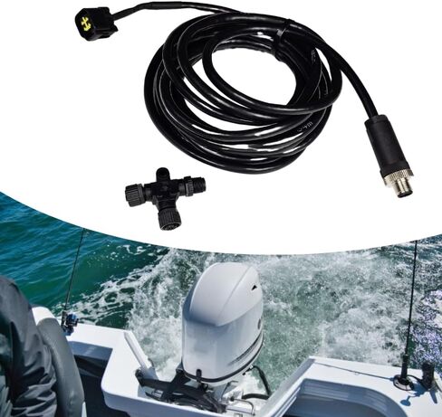كابل واجهة المحرك NITOYO 000-0120-37 3004.6865 متوافق مع محرك Yamaha الخارجي كابل واجهة 4.5 متر/15 قدم يناسب شبكة NMEA 2000 مع موصل T in Kuwait