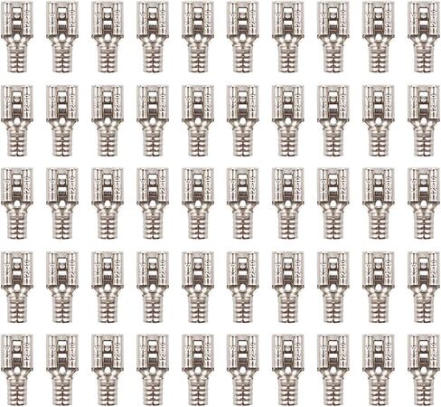 توريد الطلب T1112 25 حزمة ارتفاع درجة الحرارة قطع الاتصال السريع 12-10 AWG أنثى 1/4 بوصة علامة التبويب in Kuwait