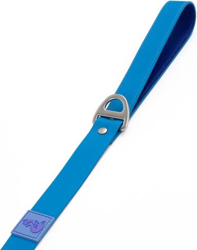Heavyweight Designer Waterproof Dog Leash in Unique Colors with Locking Carabiner Clip & 2 Handles - 6FT Long - Dirt-Resistant - for Medium, Large and Giant Dogs (Candy Blue/Ultramarine, Wide) in Kuwait