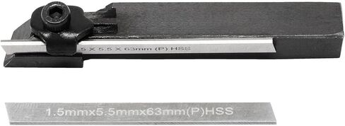 أدوات BLUEFOX 8 مللي متر أداة فراق صغيرة قطع حامل مع 6 قطع شفرات HSS للمخرطة الصغيرة in Kuwait