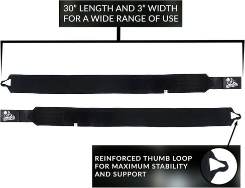 Nordic Lifting Wrist Wraps (30") Super Heavy Duty - The Best Support - Multi-Purpose Design 1 Year Warranty in Saudi Arabia