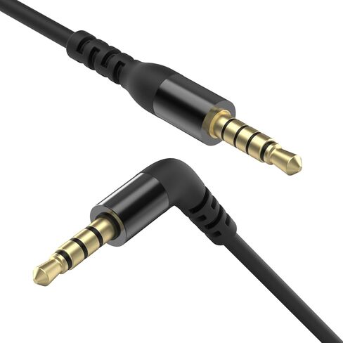 كابل صوت Lusgawer 3.5 ملم متوافق مع SteelSeries Arctis Nova 1، Nova 3، سماعة رأس Nova Pro للألعاب، سلك كابل تمديد صوتي بديل (أسود، 1.5 متر/4.9 قدم) in Kuwait