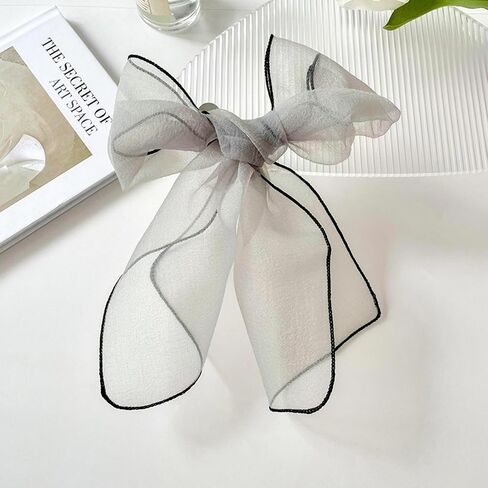 Lumin Luna Scarf for Women - Transparent Fashion Hair Scarf for Women - Lightweight, Skinny Scarf for Ponytail, Neck, Wrist in Saudi Arabia