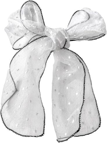 Lumin Luna Scarf for Women - Transparent Fashion Hair Scarf for Women - Lightweight, Skinny Scarf for Ponytail, Neck, Wrist in Saudi Arabia