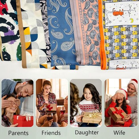 Do-Dottii 59 "* 5.9" وشاح للشعر للنساء موضة حريري الساتان الحجاب المرأة تنفس خفيفة الوزن الرقبة الأوشحة in Kuwait