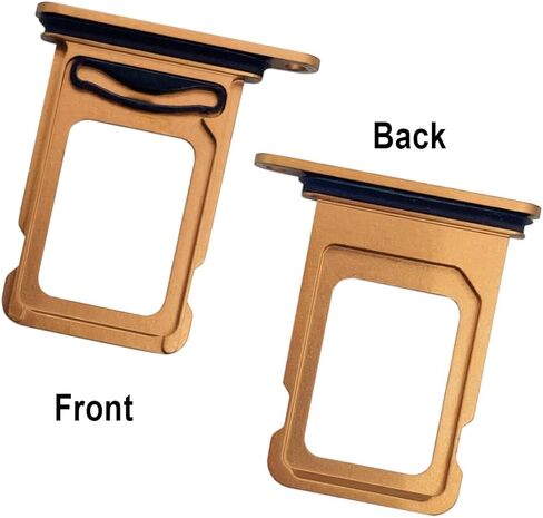 Replacement Sim Card Slot Tray Holder Compatible with iPhone 12 Pro / 12 Pro Max, 1 Metal SIM Card Tray Holder with Waterproof Rubber Gasket Ring, 1 Open Eject Pin and 1 Needle Opener Ejector, Black in Saudi Arabia