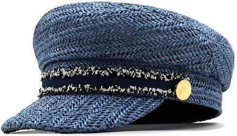 Women Straw Hat Beach Sun Visor Octagonal Cap Newsboy Cap Baseball Cap Berets Vintage Navy Hat in Saudi Arabia