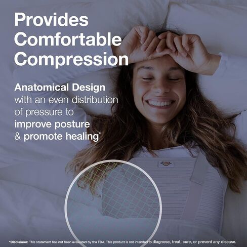 Armor Adult Unisex Chest Support Brace to Stabilize the Thorax after Open Heart Surgery, Thoracic Procedure, or Fractures of the Sternum or Rib Cage, Black Color, Size Small, for Men and Women in Saudi Arabia