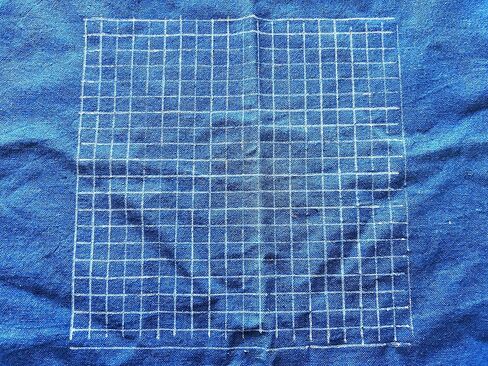 استنسل THEALESE Sashiko من الأكريليك - نمط تطريز Sashiko - استنسل اللحف | خط في 1 سم in Kuwait