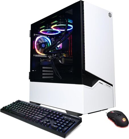 كمبيوتر CyberPowerPC Gamer Supreme Liquid Cool للألعاب، AMD Ryzen 7 7800X3D 4.2 جيجا هرتز، GeForce RTX 4070 Super 12 جيجا، 32 جيجا DDR5، 1 تيرابايت PCIe Gen4 SSD، جاهز للواي فاي ونظام التشغيل Windows 11 Home (SLC8470A) in Kuwait
