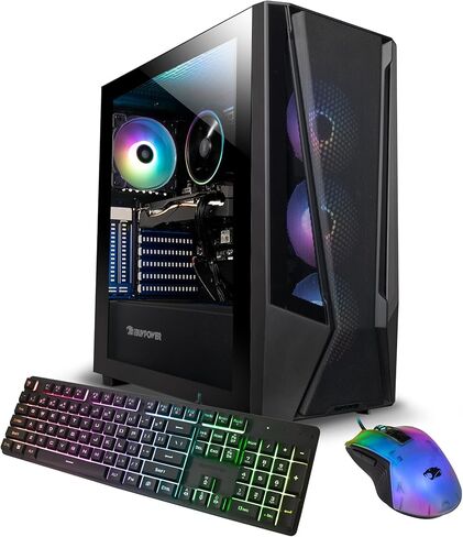 iBUYPOWER TraceMesh Gaming PC Computer Desktop TMA5N16502 (AMD Ryzen 5 4500, GTX 1650 4GB, 16GB DDR4 3200 (8x2), 1TB NVMe SSD, WiFi Ready, Windows 11 Home) in Kuwait