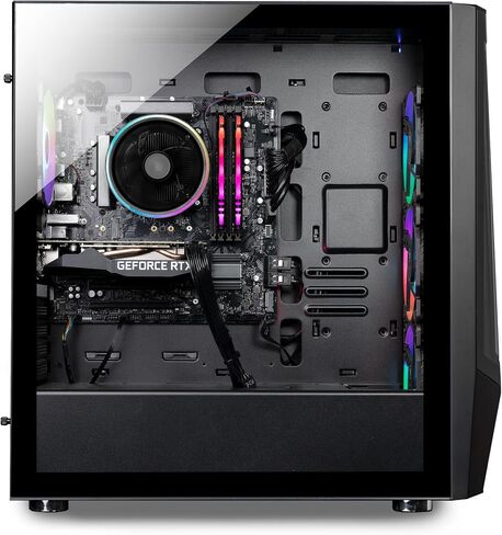 iBUYPOWER TraceMesh Gaming PC Computer Desktop TMA5N16502 (AMD Ryzen 5 4500, GTX 1650 4GB, 16GB DDR4 3200 (8x2), 1TB NVMe SSD, WiFi Ready, Windows 11 Home) in Kuwait