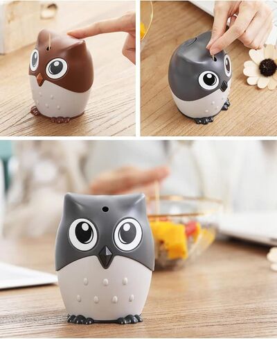Pop-Up Toothpick Holder Automatic Toothpick Dispenser Cute Owl Design Toothpick Holder Funny for Table, Restaurant, Kitchen and Party (Dark Brown) in Saudi Arabia