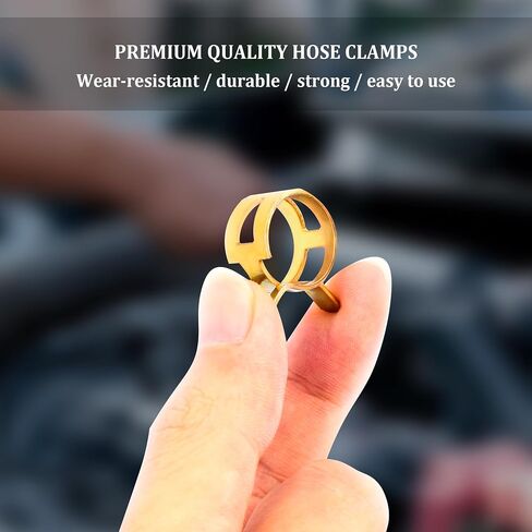 Spring Hose Clamp Assortment Kit,6 Size Spring Clamps for Fastening Vacuum Line,Silicone Tubing,Hose Pipe & Fuel Line Clamp,Universal Small Hose Clamps For Car Truck SUV(60PCS) in Saudi Arabia