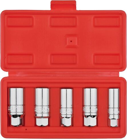 مجموعة Mayouko 5 قطع 3/8 بوصة محرك اعة التوصيل، متري&SAE، CR-V، 5/8 بوصة، 3/4 بوصة، 13/16 بوصة، 14 مم، 18 مم in Kuwait