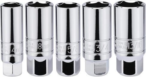 مجموعة Mayouko 5 قطع 3/8 بوصة محرك اعة التوصيل، متري&SAE، CR-V، 5/8 بوصة، 3/4 بوصة، 13/16 بوصة، 14 مم، 18 مم in Kuwait