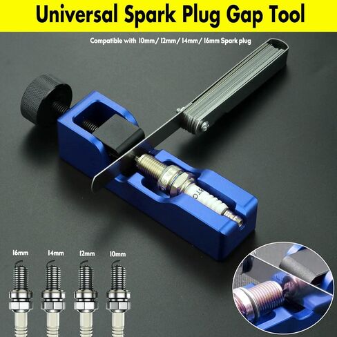 أداة Bentolin Universal Spark Plug Gap مع مقياس ملمس متوافق مع معظم شمعات الإشعال 10 مم 12 مم 14 مم 16 مم (أحمر) in Kuwait