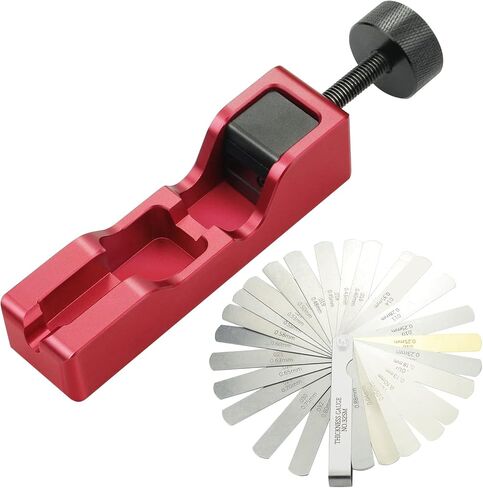 أداة Bentolin Universal Spark Plug Gap مع مقياس ملمس متوافق مع معظم شمعات الإشعال 10 مم 12 مم 14 مم 16 مم (أحمر) in Kuwait