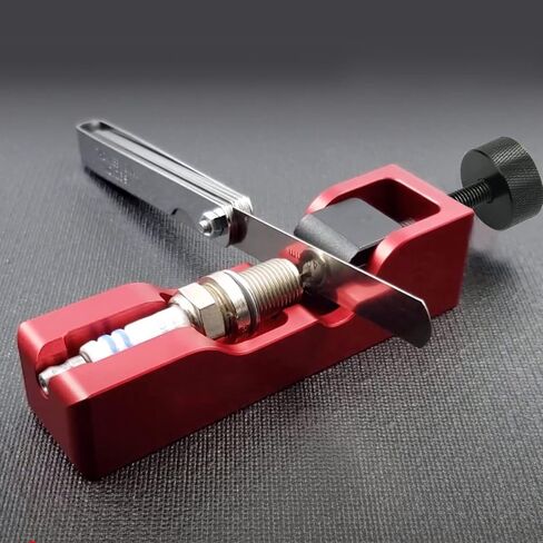 أداة Bentolin Universal Spark Plug Gap مع مقياس ملمس متوافق مع معظم شمعات الإشعال 10 مم 12 مم 14 مم 16 مم (أحمر) in Kuwait