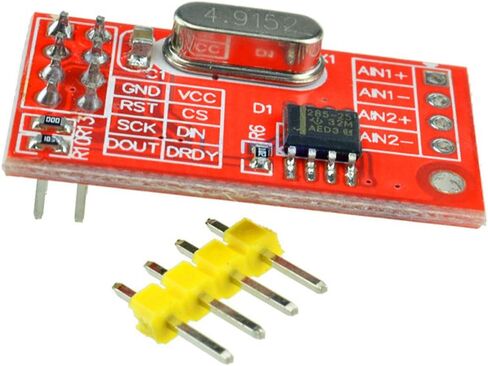 HiLetgo 2 قطعة AD7705 مزدوج 16 بت ADC وحدة الحصول على البيانات كسب الإدخال واجهة SPI قابلة للبرمجة TM7705 in Saudi Arabia