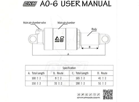 DNM AO-6 نموذج جديد دراجة هوائية جبلية صدمة خلفية هوائية 150 × 31 ملم، ST2104 in Kuwait