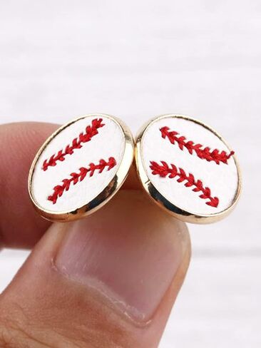 Baseball Earrings for Women Leather Softball Stud Earring Baseball Jewelry Fashion Ball Earrings for Sport Ball Fans or Player in Kuwait