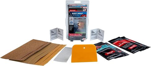 طقم إصلاح ثقب الصدأ بوندو 3M، قابل للطلاء، دائم، غير قابل للانكماش، مجموعة واحدة (31591) in Kuwait