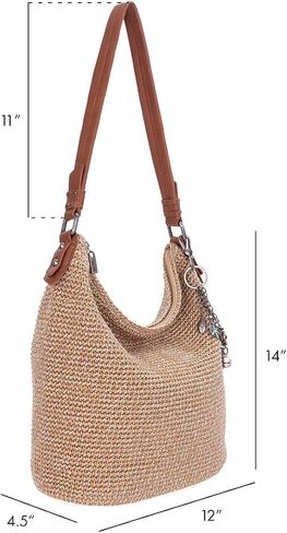 حقيبة Sak Sequoia Hobo وحقيبة Iris كبيرة للهاتف الذكي عبر الجسم من الكروشيه - مجموعة حقائب يد للاستخدام اليومي والسفر - حزمة من الخيزران in Saudi Arabia
