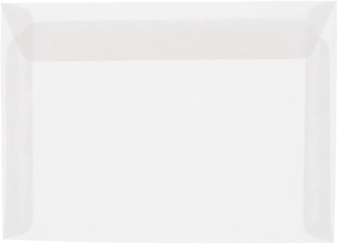 JAM PAPER 9 x 12 Booklet Translucent Vellum Envelopes - Clear - Bulk 500/Box in Saudi Arabia