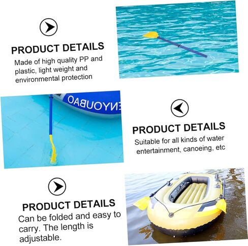 Toddmomy زوج واحد من مجداف بلاستيكي قابل للنفخ، لوح تجديف قابل للنفخ، لوح تجديف كاياك للأطفال، ألواح مجداف مائية قابلة للإزالة، مجداف قارب قابل للإزالة، مجداف قارب قابل للنفخ، مجذاف Pp in Kuwait